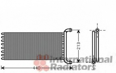 VAN WEZEL 30006399 -  Теплообменник, отопление салона